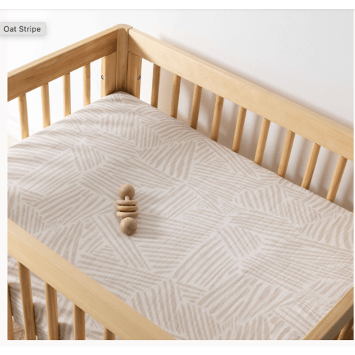 Babyletto All-Stages Midi Crib Sheet in GOTS Certified Organic Muslin Cotton