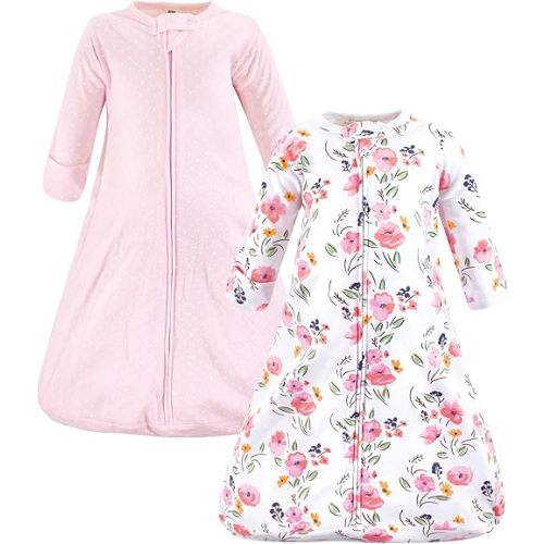 Hudson Baby BabyCotton Long-Sleeve Wearable Sleeping Bag, Sack, Blanket