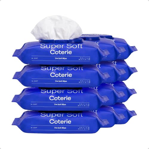 Coterie Baby Soft Wipes for Sensitive Skin, 12-Pk (672 Count) | Includes 672 total wipes, hydrating moisturizers, cotton & plant-derived fibers, hypoallergenic essentials, EWG Verified