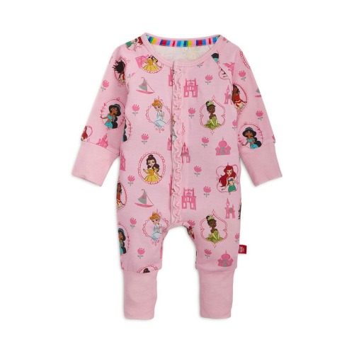 Princess Royal Radiance Ruffle Magnetic Convertible Footie, 3-6M