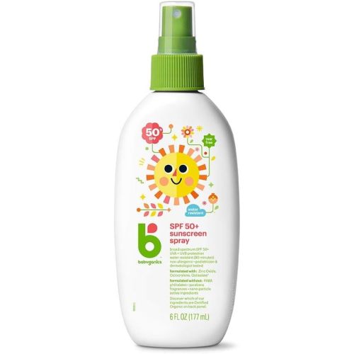 Babyganics Sunscreen Spray 50 SPF, 6oz, Packaging May Vary
