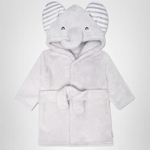 Gerber Unisex Baby Plushy Soft Hooded Animal Character Bathrobe
