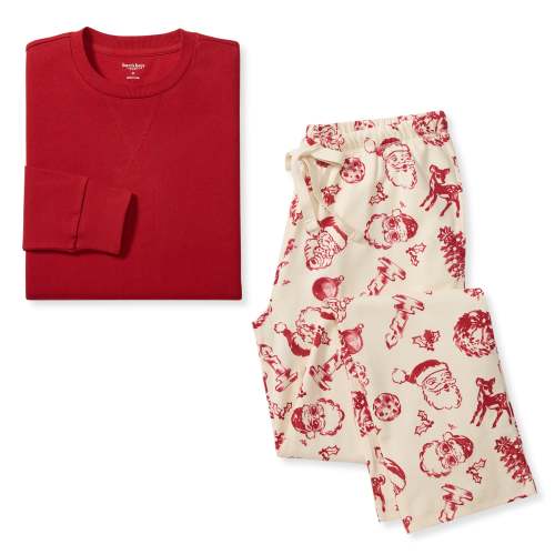 Nostalgic Christmas Cotton PJ Set Mens | Burt’s Bees Baby® – Burt's Bees Baby