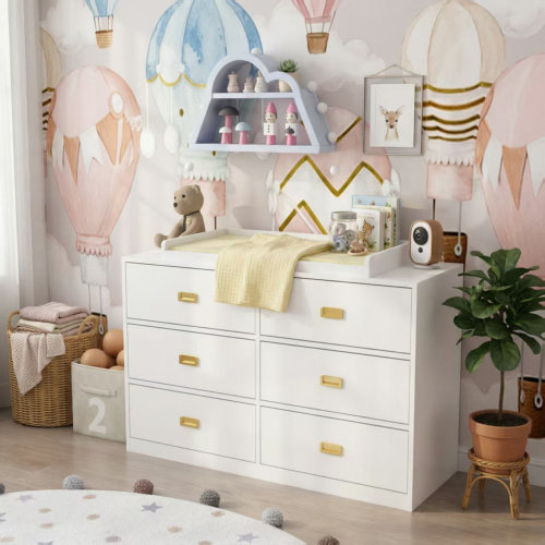 Latitude Run® 6-Drawer Changing Table Dresser & Reviews | Wayfair