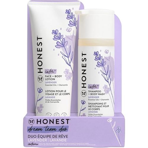 The Honest Company Shampoo Body Wash & Lotion, Lavender Calm, 18.5 fl oz