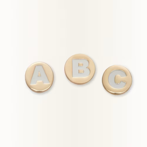M & J Gold Bubble Croc Jibbitz
