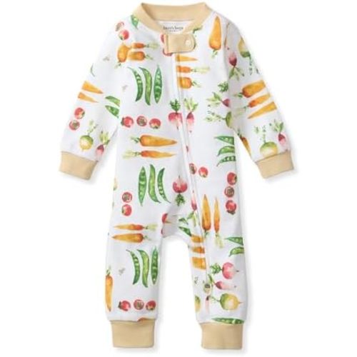 Burt's Bees Baby Unisex Sleep and Play Pajama, Footless One-Piece Zipper PJ
