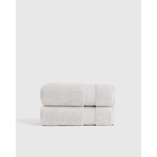 Turkish Classic Bath Towel (Set of 2) in Silver