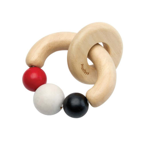 Beads Rattle - High Contrast - PlanToys | Sustainable Wooden Toys & Educational Play