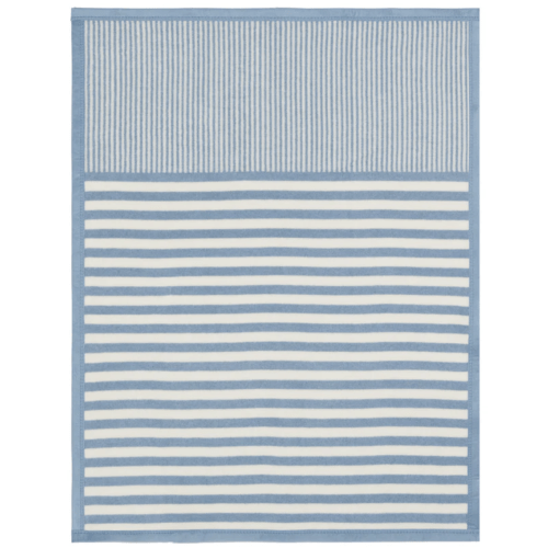 Chappywrap Sweet Pea Stripe Fog Mini Blanket