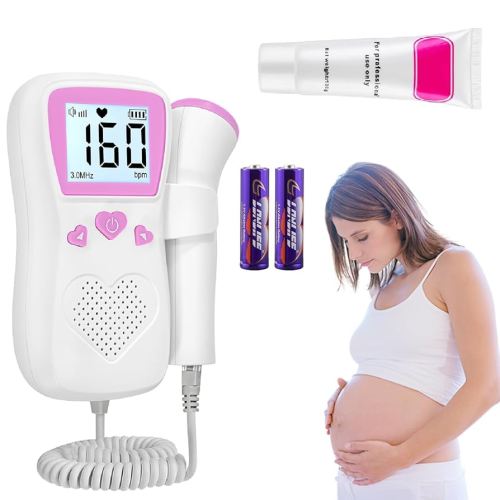 Fetal Heartbeat Doppler Pregnancy Accessories Portable Baby Monitor Heartbeat Bag Easy to Use at Home (SXD-M75)