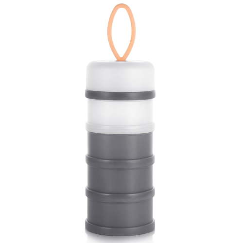 Minzimin 1 Pack Baby Formula Dispenser On The Go, Stackable Formula Dispenser Formula Container to Go, Non-Spill Portable Milk Powder Kids Snack Storage Container, BPA Free