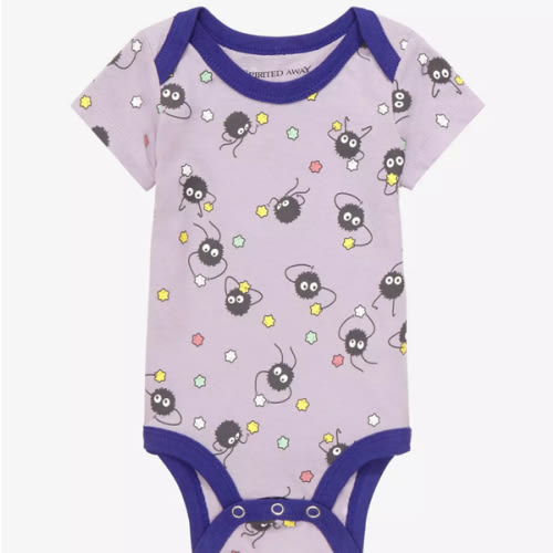 Studio Ghibli Spirited Away Soot Sprites Allover Print Infant One-Piece | BoxLunch