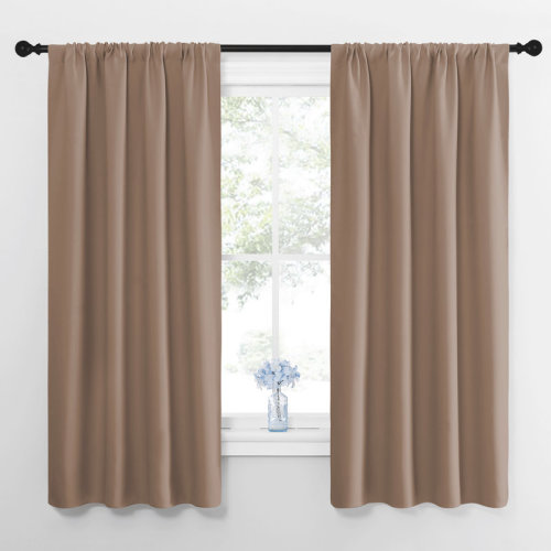 Ebern Designs Blackout Curtains for Living Room Thermal Insulation Room Darkening Rod Pocket Drapes(Set of 2) & Reviews | Wayfair