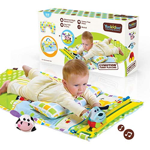 Yookidoo Baby Tummy Time Mat Newborn Musical Playmat & Outdoor Gym. 0-12 Months