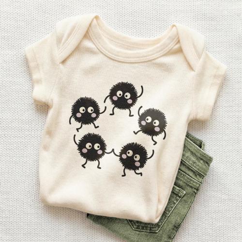 Soot Sprite Baby Onesie - Cute Anime Dust Bunny Bodysuit