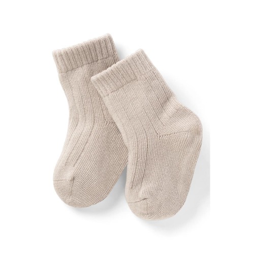 Cotton Blend Crew Socks, One Size