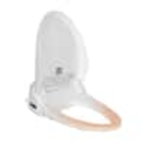 Puluomis Electric Bidet Seat for Elongated Round Toilet in White with Remote Control, Heated Seat, Deodorizer and Nightlight HD-AS013