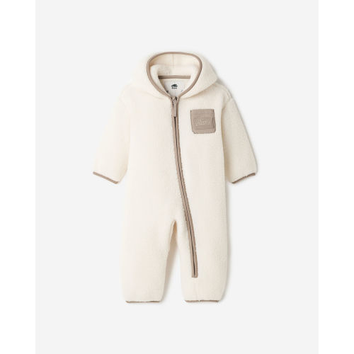 Baby Alta Shearling Fleece Romper Hoodie