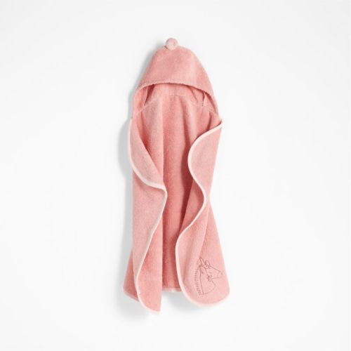 Nachi 100% Organic Cotton Pink Hooded Baby Towel