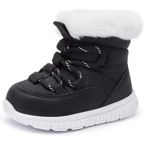 BMCiTYBM Girls Boys Snow Boots Warm Winter Fur Lined Baby Shoes (Infant/Toddler/Little Kid)