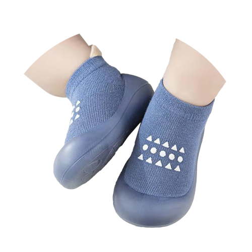 HUANBAI Baby Sock Shoes Baby Walking Shoes Non Breathable Slippers With Soft Rubber Sole Baby Boys Girls Sneakers 7-12 Months