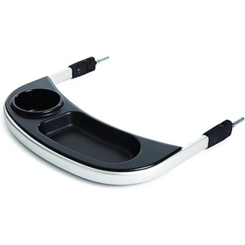 Entourage Stroller Snack Tray: BPA Free Baby Stroller Attachment Accessories - Silver