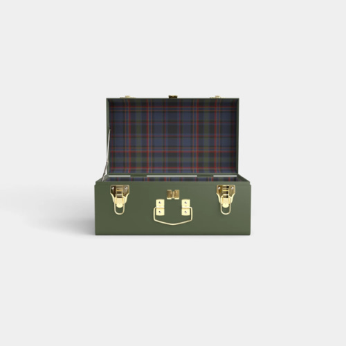 Mini Trunk - Green - PK Plaid / No Embroidery