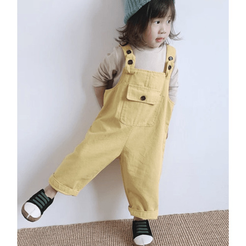 Boho Solid Denim Overalls – The Boho Bebe
