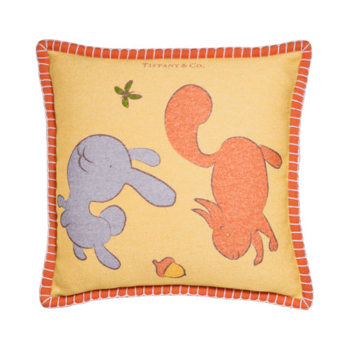 Tiny Tiffany Land Cushion in a Wool and Silk Blend