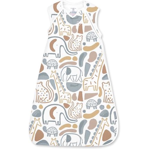 Ingenuity Sleep Sack Sleeper, Size 3-18 Months, 14-24 Pounds, 1.0 TOG, Extra-Long Zipper, 100% Cotton, Baby Sleep Sack - Jolly Jungle