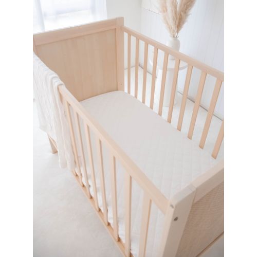 Waterproof Fitted Cot Sheet | Ivory