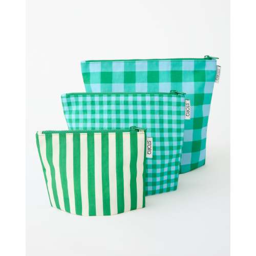 3 Piece Reusable Organizing Pouches For Diaper Bag | Stripe - Storq by Kindred Bravely