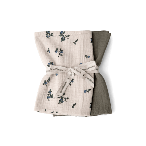 Muslin Blanket 2 pcs – Blueberry
