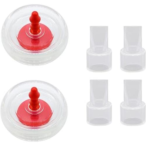 Manual Breast Pumps Parts Silicone Diaphragm&Duckbill Valve Compatible with Lansinoh Breast Pumps Replace Lansinoh Pump Parts/Accessories Use with Manual