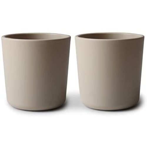 mushie Dinnerware Cups | Set of 2 (Vanilla)