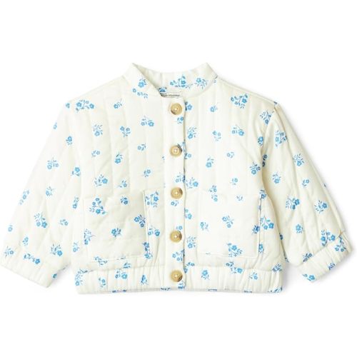 Amazon Essentials x Sofia Grainge Baby Girls' Cotton Sateen Lightweight Printed Jacket