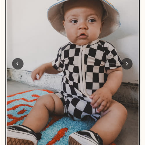 Checker Shorties Black