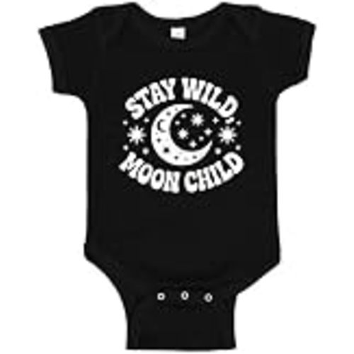 Stay Wild Moon Child Baby One Piece Bodysuit Or Toddler Shirt Cute Witchy Goth Baby Outfit