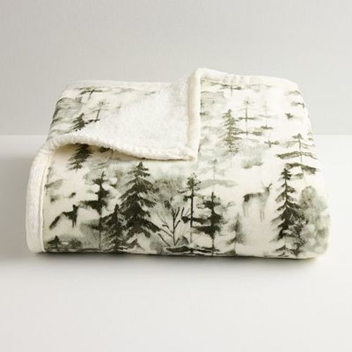 Cuddl Duds® Plush Sherpa Throw Blanket