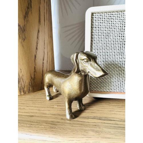 Dachshund Bronze Metal Decorative Object | AnthroHome