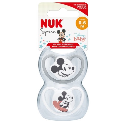 Nuk Soother Mickey 0-6M - 2Pack