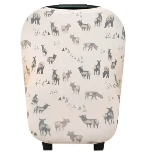 Copper Pearl Multi-Use Cover: Car Seat Covers, Nursing Cover, and Stroller Cover for Sun - Stretchy Fabric, All-Season Use, Stylish Designs, Easy Access for Moms - Cody