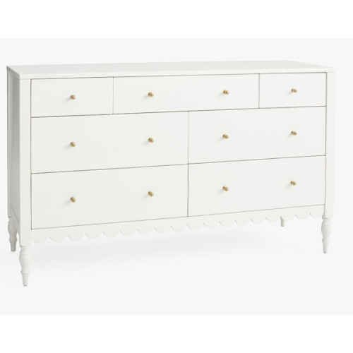 Penny 7-Drawer Dresser (56w x 19d"), French white