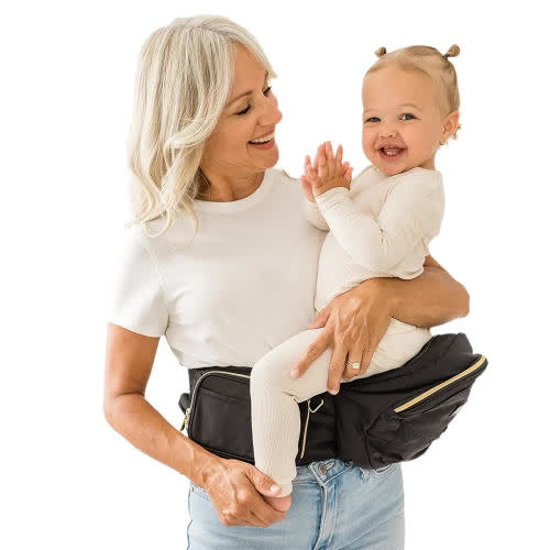Hip Carrier (Black & Gold) | Tushbaby