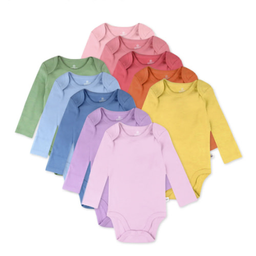 10-Pack Organic Cotton Long Sleeve Bodysuits | Honest Baby Clothing
