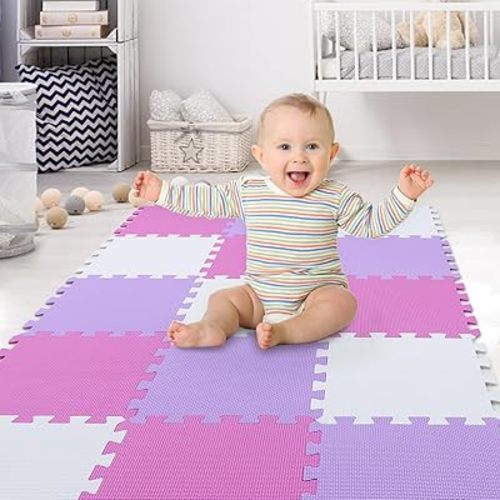 XMTMMD Baby Play MAT Game MAT Floor Tile Foam Pads Foam Kids Kid Rug Tile Flooring Baby Floor MAT Crawling MAT Interlocking MATS Baby Gym Mat Gym Flooring Mat Puzzle Exercise Mats