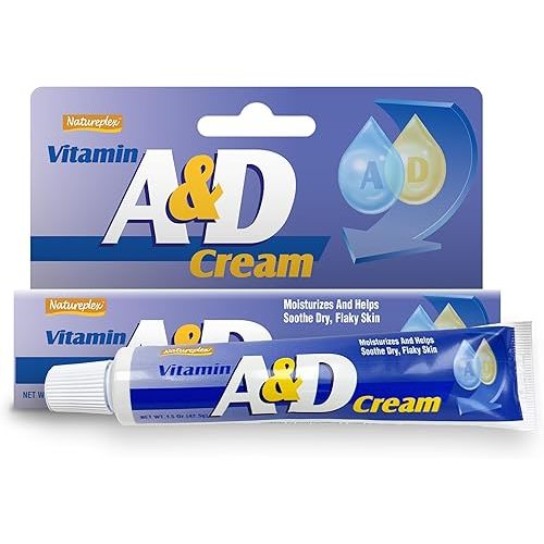 Natureplex A&D Cream 1.5 oz - For Diaper Rash and Skin Irritation, Healing Cream for Dry and Cracking Skin, Formulated With Vitamin A and D - Made in USA