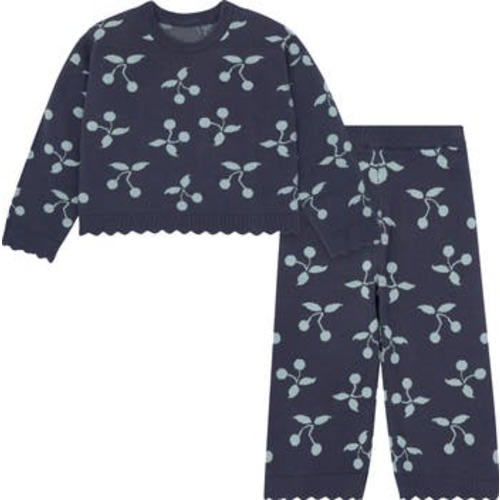Jacquard Sweater Knit Top and Pant Set, 18M