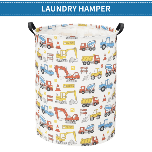 Furkithn Laundry Basket,Collapsible Laundry Hamper for Boys,Classic Football Print Storage Bin,Waterproof Toy Storage for Kids Room,Nursery,Playroom,New Parent Gift